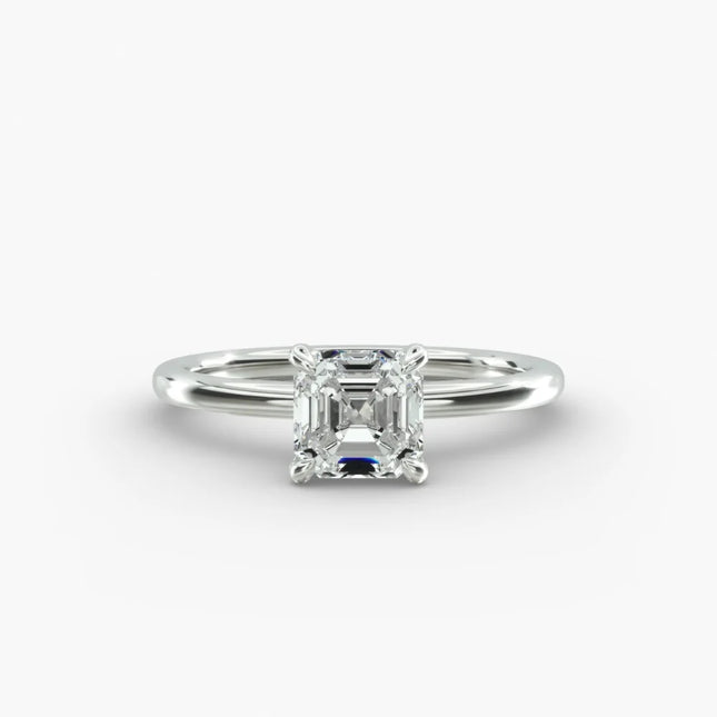 ANILLO DE COMPROMISO diamante asscher 1 ct