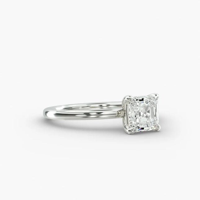 ANILLO DE COMPROMISO diamante asscher 1 ct