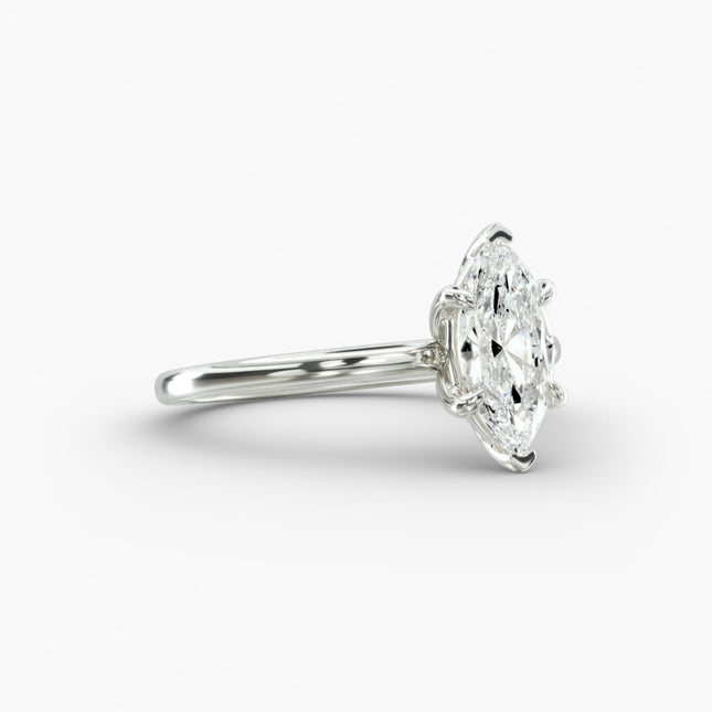 ANILLO DE COMPROMISO diamante marquise 1 ct