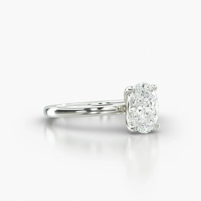 ANILLO DE COMPROMISO Diamante oval 1 ct