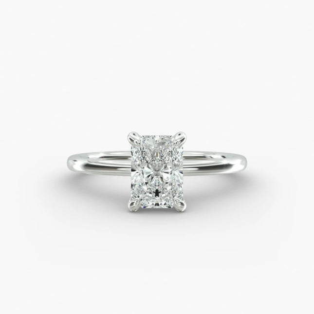 ANILLO DE COMPROMISO diamante radiante 1 ct