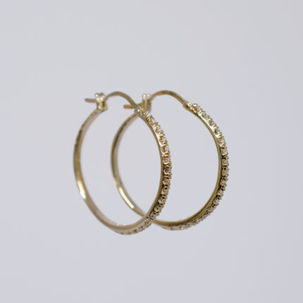 DARINA - ARRACADAS DE DIAMANTES ORO 14K
