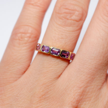 IVANNA - CHURUMBELA DE ZAFIROS O DIAMANTES ORO 14K