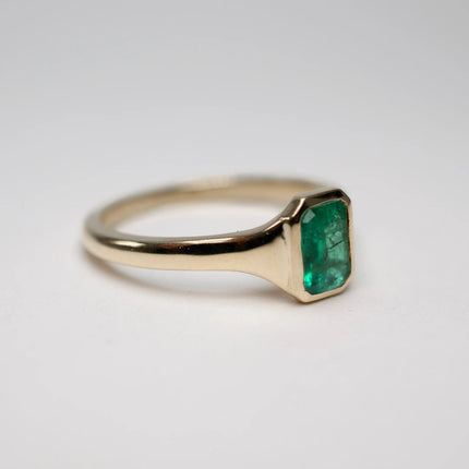 AMIRA - ANILLO DE ESMERALDA O CITRINO ORO 14K
