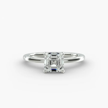 ANILLO DE COMPROMISO diamante asscher 1 ct