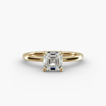 ANILLO DE COMPROMISO diamante asscher 1 ct