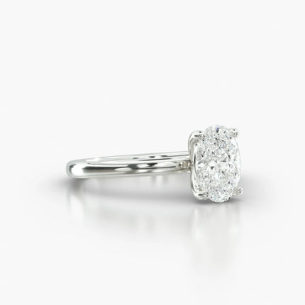 ANILLO DE COMPROMISO Diamante oval 1 ct