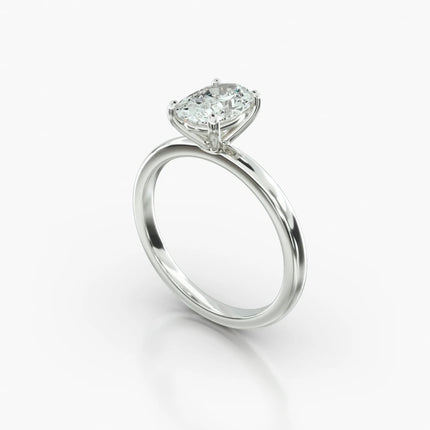 ANILLO DE COMPROMISO Diamante oval 1 ct