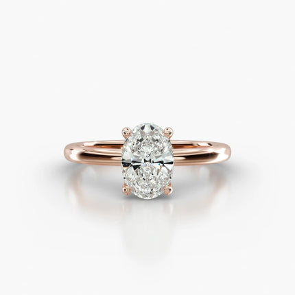 ANILLO DE COMPROMISO Diamante oval 1 ct