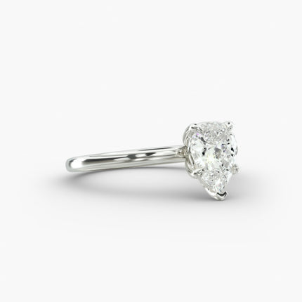 ANILLO DE COMPROMISO diamante pera 1 ct