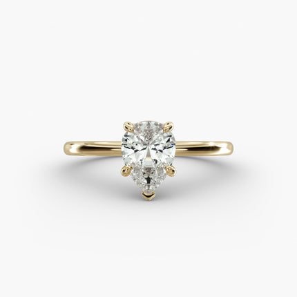 ANILLO DE COMPROMISO diamante pera 1 ct