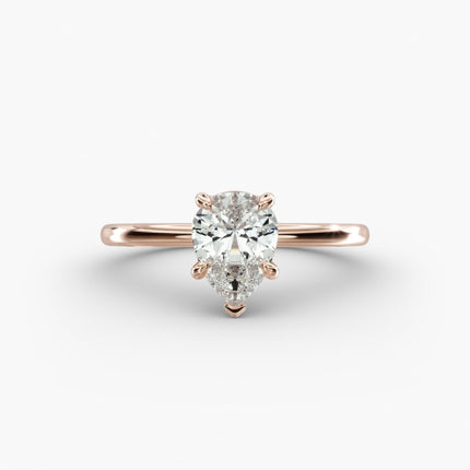 ANILLO DE COMPROMISO diamante pera 1 ct
