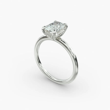 ANILLO DE COMPROMISO diamante radiante 1 ct