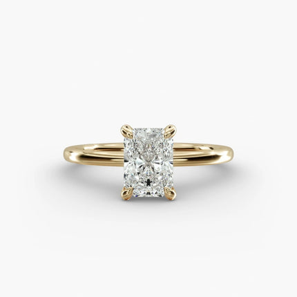 ANILLO DE COMPROMISO diamante radiante 1 ct