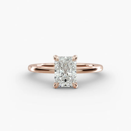 ANILLO DE COMPROMISO diamante radiante 1 ct