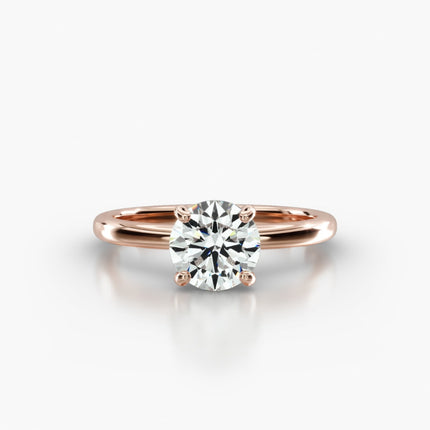 ANILLO DE COMPROMISO Diamante redondo 1 ct