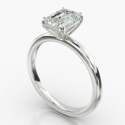 ANILLO DE COMPROMISO Diamante esmeralda 1 ct