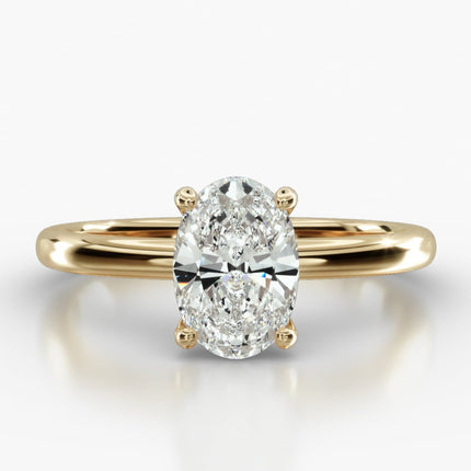 ANILLO DE COMPROMISO Diamante oval 1 ct