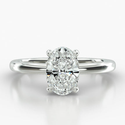 ANILLO DE COMPROMISO Diamante oval 1 ct