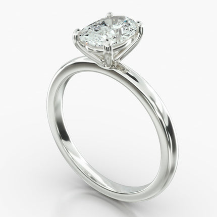 ANILLO DE COMPROMISO Diamante oval 1 ct