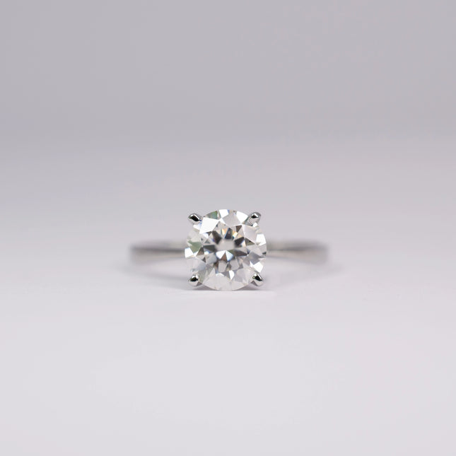 ANILLO DE COMPROMISO - Moissanita redonda