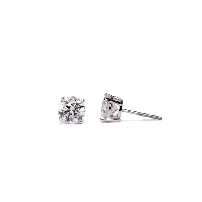 STUDS DE DIAMANTES DE LABORATORIO 3 ctw CERTIFICADOS IGI